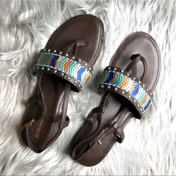 Shoes - BCBG Tribal Sandals Like New